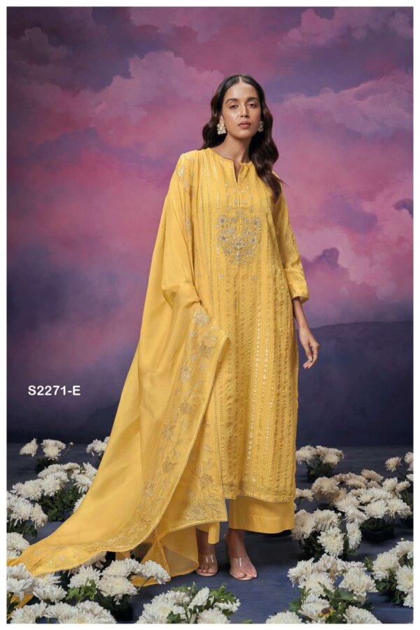 My Fashion Road Ganga Olive Exclusive Organza Salwar Suit | S2271- E