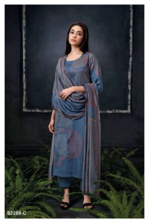 My Fashion Road Ganga Ruth Fancy Cotton Salwar Kameez Catalog | Blue