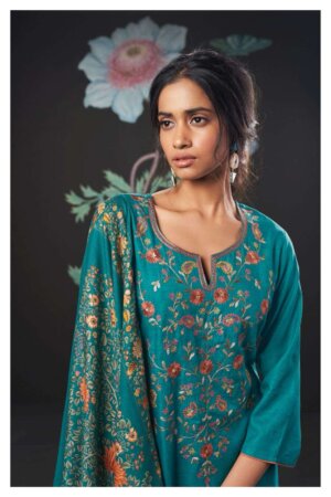 My Fashion Road Ganga Yasmina Cotton Salwar Kameez | Blue