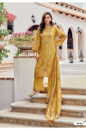 My Fashion Road Varsha Golden Eclipse Exclusive Branded Ladies Suit | GE-01