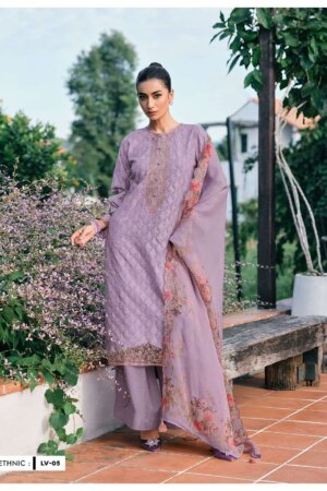 My Fashion Road Varsha Lavender Stylish Cotton Designer Dress | LV-05