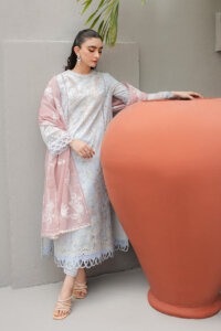 My Fashion Road Qalamkar Qline Lawn Unstitched Collection 2024 | Octavia JK-06