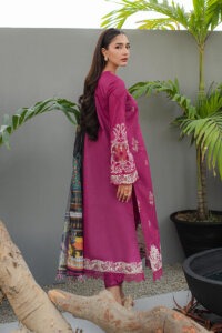 My Fashion Road Qalamkar Qline Lawn Unstitched Collection 2024 | Seraphine JK-16