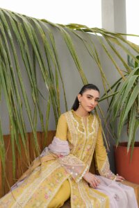 My Fashion Road Qalamkar Qline Lawn Unstitched Collection 2024 | Miel JK-15