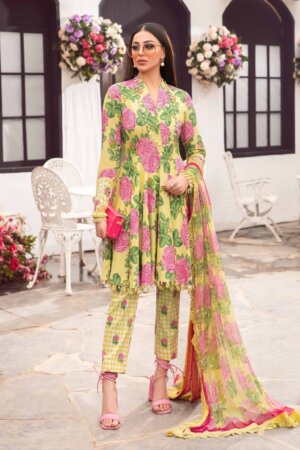 My Fashion Road Mariab M.Prints Spring Summer’24 Unstitched Suit | 3A