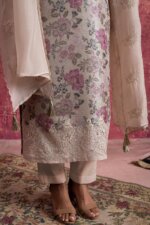 My Fashion Road Naariti Mayur Silk Jacquard Embroidered Pant Style Dress Material | 2 Colors