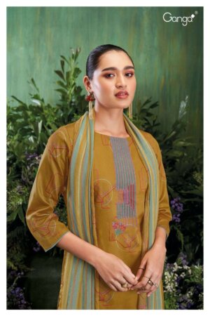 My Fashion Road Ganga Carista Fancy Cotton Silk Premium Designs Suit | S2129-A
