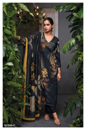 My Fashion Road Ganga Eloise Fancy Cotton Silk Ladies Salwar Kameez | S2320-C