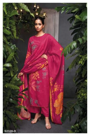 My Fashion Road Ganga Eloise Fancy Cotton Silk Ladies Salwar Kameez | S2320-D