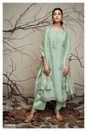 My Fashion Road Ganga Georgia Fancy Organza Premium Designs Branded Ladies Suit | S2244-C