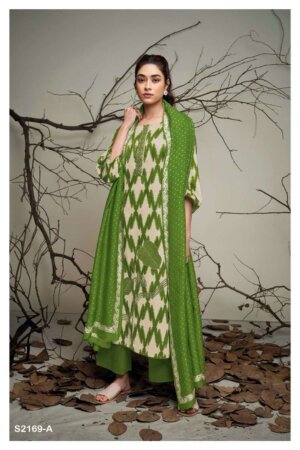 My Fashion Road Ganga Inez Exclusive Branded Fancy Cotton Silk Suit | S2169-A