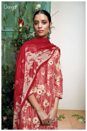 My Fashion Road Ganga Kass Premium Designs Printed Cotton Unstitched Suit | S2224-B