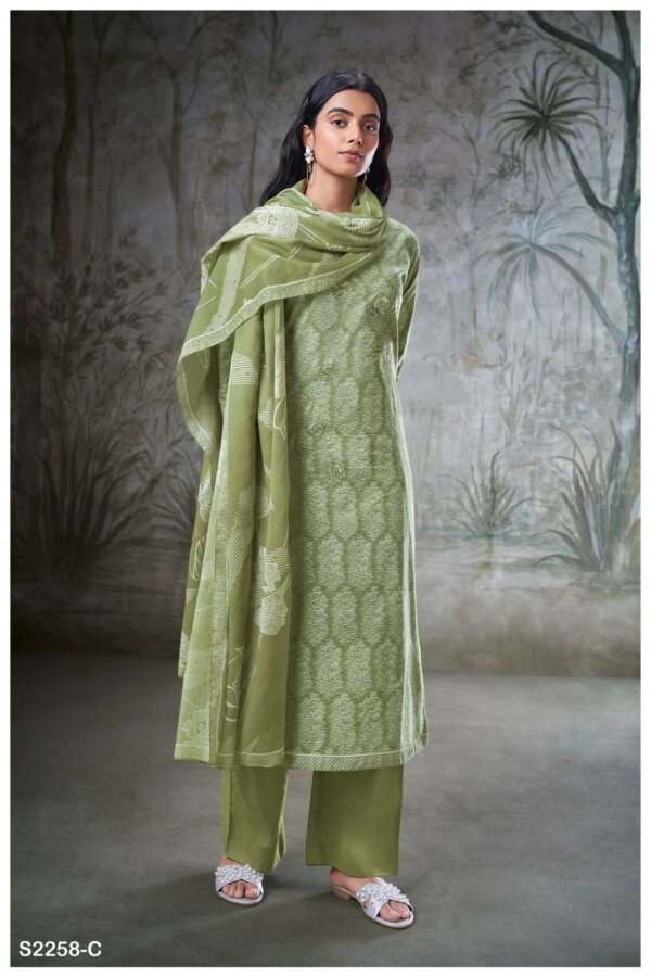 My Fashion Road Ganga Leigh Premium Designs Unstitched Ladies Suit| S2258C