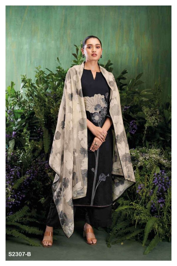 My Fashion Road Ganga Maribel Fancy Satin Silk Exclusive Dress | S2307-B