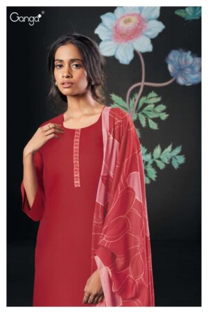 My Fashion Road Ganga Neredya Premium Designs Cotton Silk Branded Suit | S2398-B