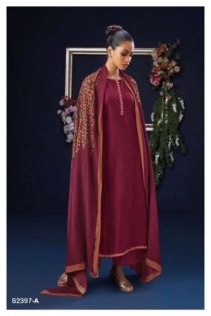 My Fashion Road Ganga Priscilla Exclusive Cotton Silk Ladies Suit | S2397-A