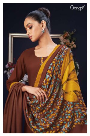 My Fashion Road Ganga Priscilla Exclusive Cotton Silk Ladies Suit | S2397-C