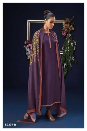 My Fashion Road Ganga Priscilla Exclusive Cotton Silk Ladies Suit | S2397-B