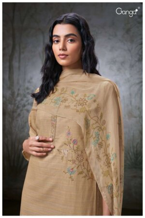 My Fashion Road Ganga Rae Fancy Woven Cotton Premium Designs Dress | S2354-D