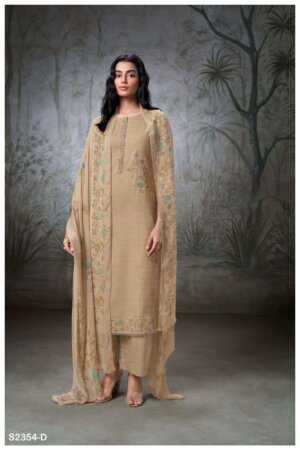 My Fashion Road Ganga Rae Fancy Woven Cotton Premium Designs Dress | S2354-D