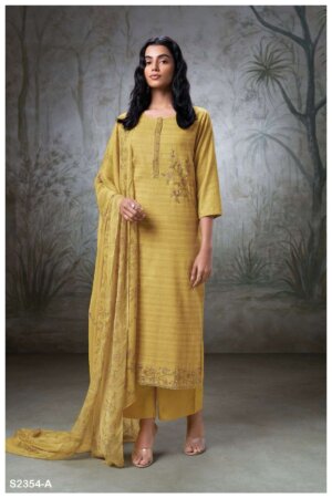 My Fashion Road Ganga Rae Fancy Woven Cotton Premium Designs Dress | S2354-A