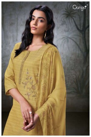 My Fashion Road Ganga Rae Fancy Woven Cotton Premium Designs Dress | S2354-A