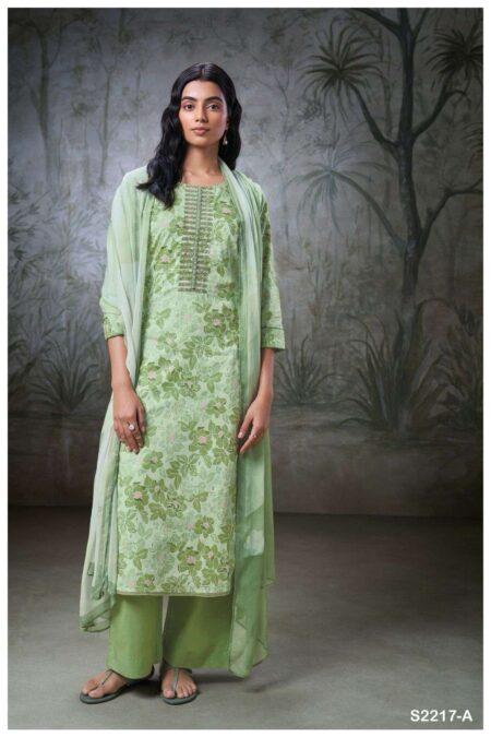 My Fashion Road Ganga Sage Premium Designs Unstitched Cotton Suit | S2217A