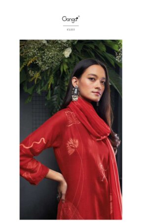 My Fashion Road Ganga Eden Premium Designs Fancy Russian Silk Branded Ladies Suit | C1555