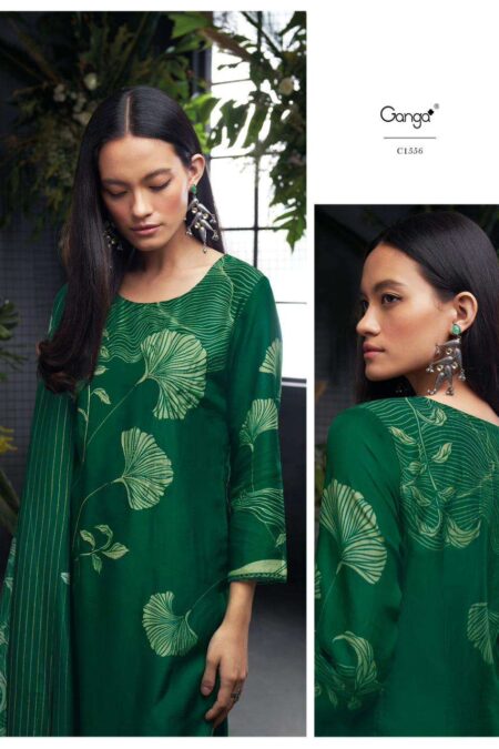 My Fashion Road Ganga Eden Premium Designs Fancy Russian Silk Branded Ladies Suit | C1556