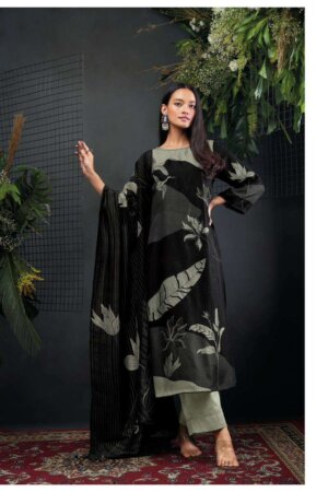 My Fashion Road Ganga Eden Premium Designs Fancy Russian Silk Branded Ladies Suit | C1552