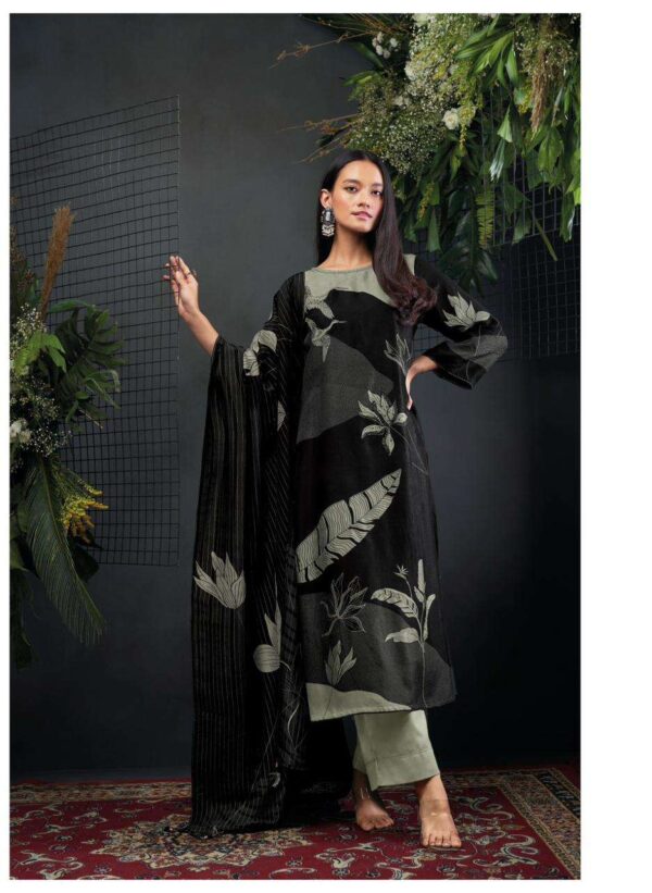 My Fashion Road Ganga Eden Premium Designs Fancy Russian Silk Branded Ladies Suit | C1552