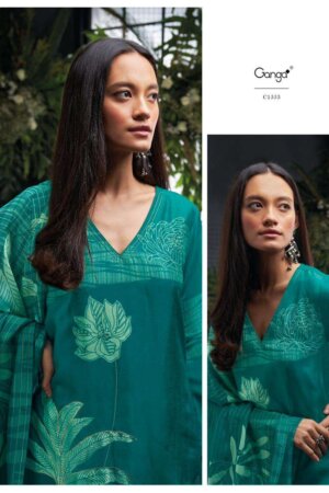My Fashion Road Ganga Eden Premium Designs Fancy Russian Silk Branded Ladies Suit | S1553
