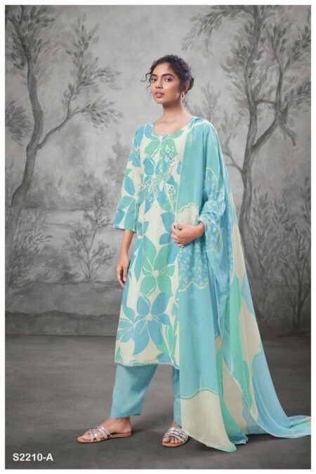 My Fashion Road Ganga Ekveera Exclusive Cotton Premium Ladies Suit | S2210-A