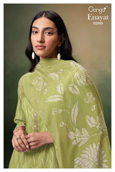 My Fashion Road Ganga Enayat Fancy Cotton Premium Ladies Suit | S2303-C