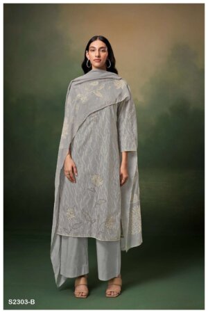 ganga aja 1281 designer pashmina dobby embroidred salwar kameez online  shopping wholesale price india