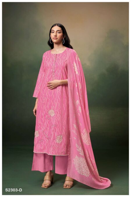 My Fashion Road Ganga Enayat Fancy Cotton Premium Ladies Suit | S2303-D