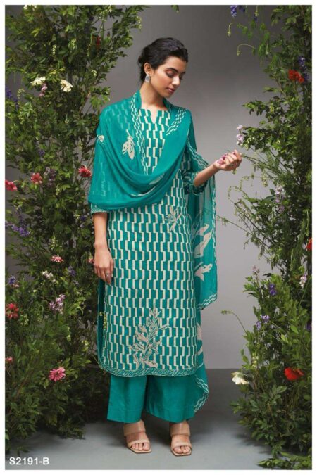 My Fashion Road Ganga Esa Premium Designs Cotton Branded Dress | S2191-B