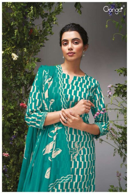 My Fashion Road Ganga Esa Premium Designs Cotton Branded Dress | S2191-B