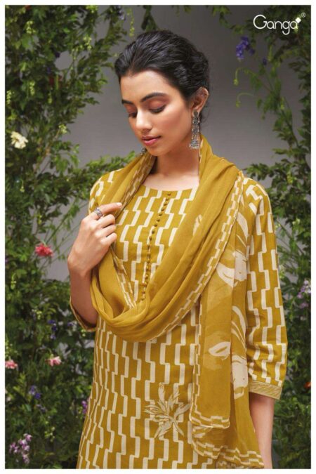 My Fashion Road Ganga Esa Premium Designs Cotton Branded Dress | S2191-C