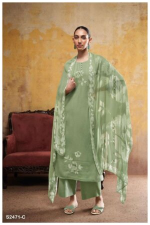 My Fashion Road Ganga Jadzia Pure Cotton Exclusive Ladies Suit | S2471-C