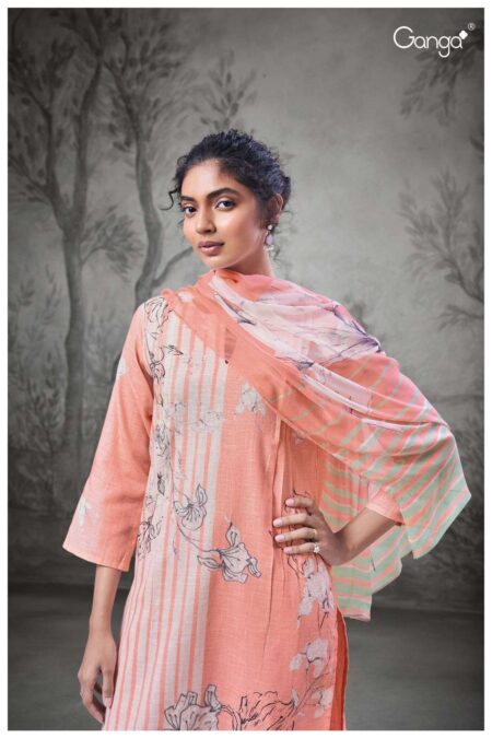 My Fashion Road Ganga Jashwi Exclusive Cotton Unstitch Suit | S2473-C
