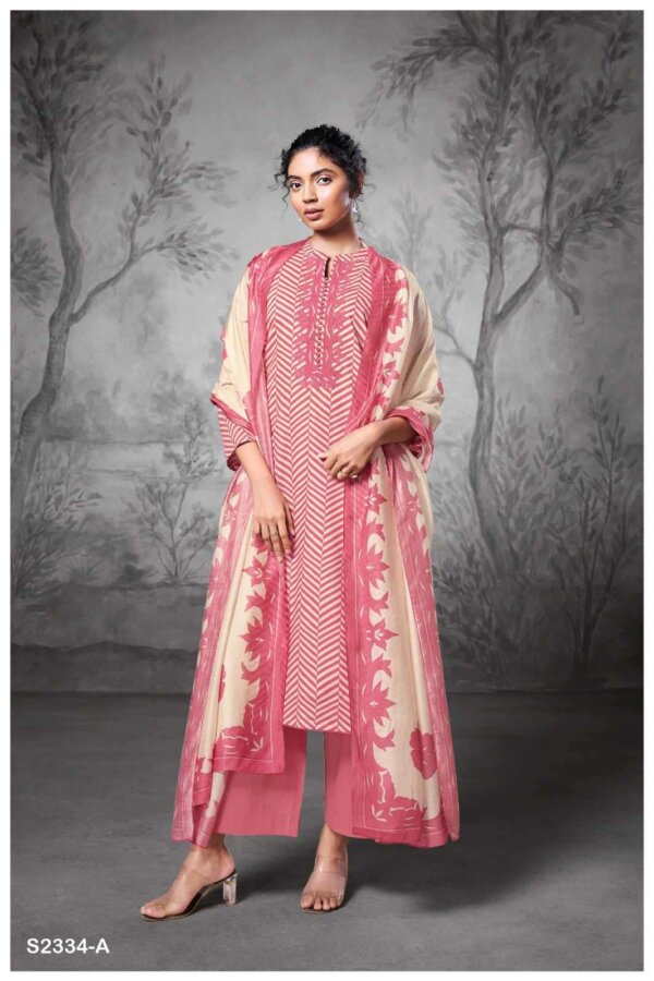 My Fashion Road Ganga Jinisha Premium Cotton Printed Suit | A2334-A