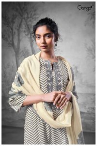 My Fashion Road Ganga Jinisha Premium Cotton Printed Suit | A2334-C