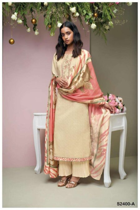 My Fashion Road Ganga Katana Exclusive Cotton Ladies Suit | S2400-A