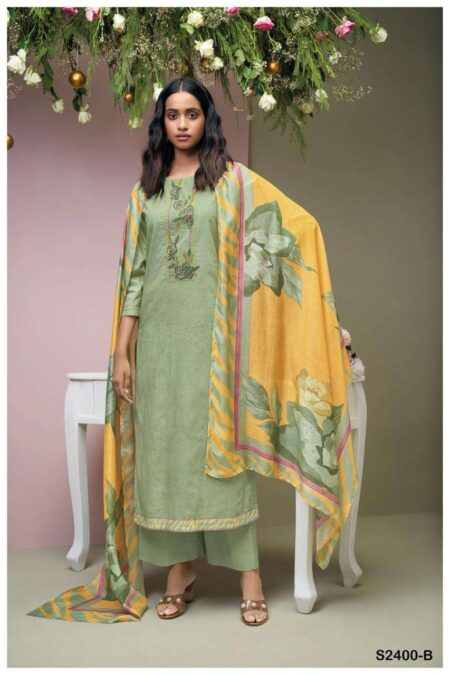My Fashion Road Ganga Katana Exclusive Cotton Ladies Suit | S2400-B
