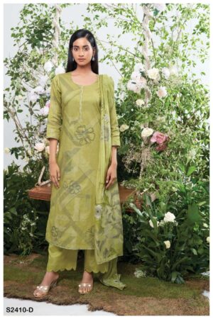 My Fashion Road Ganga Logan Fancy Cotton Silk Dress | S2410-D