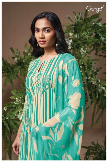 My Fashion Road Ganga Nysa Branded Premium Cotton Dress | S2188-B