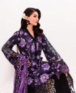 My Fashion Road Nureh Gardenia Embroidered Printed Lawn Collection 2024 | NSG-149