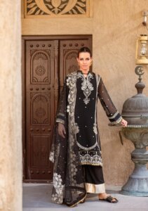 My Fashion Road Gul Ahmed Luxury Festive Eid Unstitched Collection 2024 | FE42020