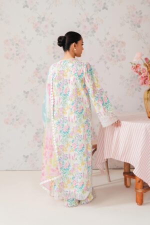My Fashion Road Afrozeh The Floral Charm Unstitched Lawn Collection 2024 | Buttercup VI-03